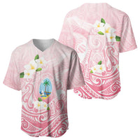 Guam Fishhook Mix Guasali Flowers Baseball Jersey Dreaming Coral LT7 - Polynesian Pride