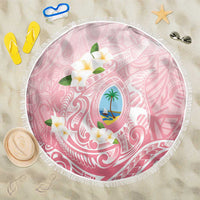Guam Fishhook Mix Guasali Flowers Beach Blanket Dreaming Coral LT7 One Size 150cm Pink - Polynesian Pride