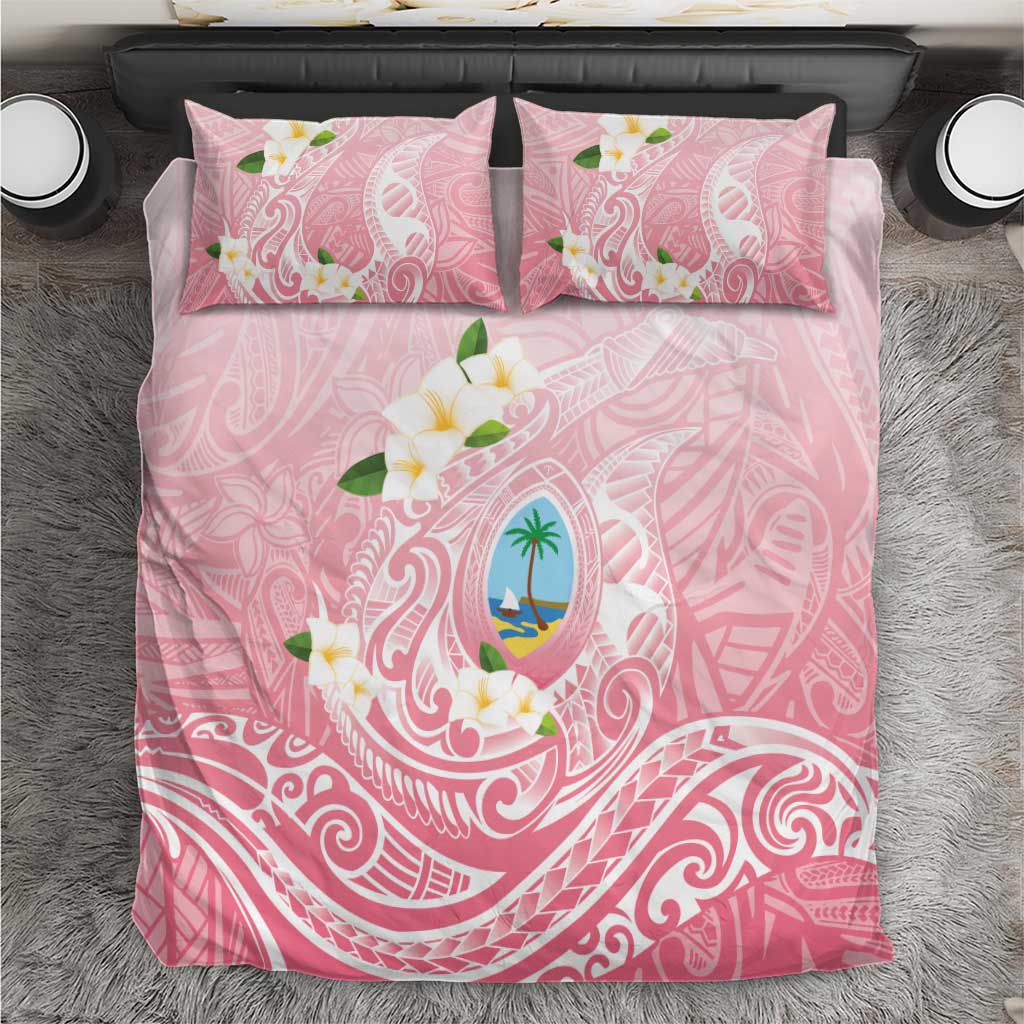 Guam Fishhook Mix Guasali Flowers Bedding Set Dreaming Coral