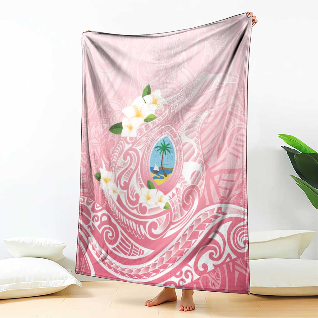 Guam Fishhook Mix Guasali Flowers Blanket Dreaming Coral LT7 - Polynesian Pride