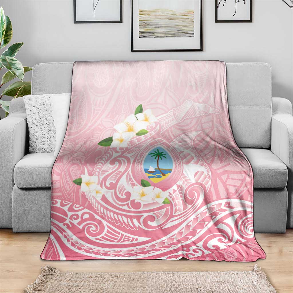 Guam Fishhook Mix Guasali Flowers Blanket Dreaming Coral LT7 - Polynesian Pride