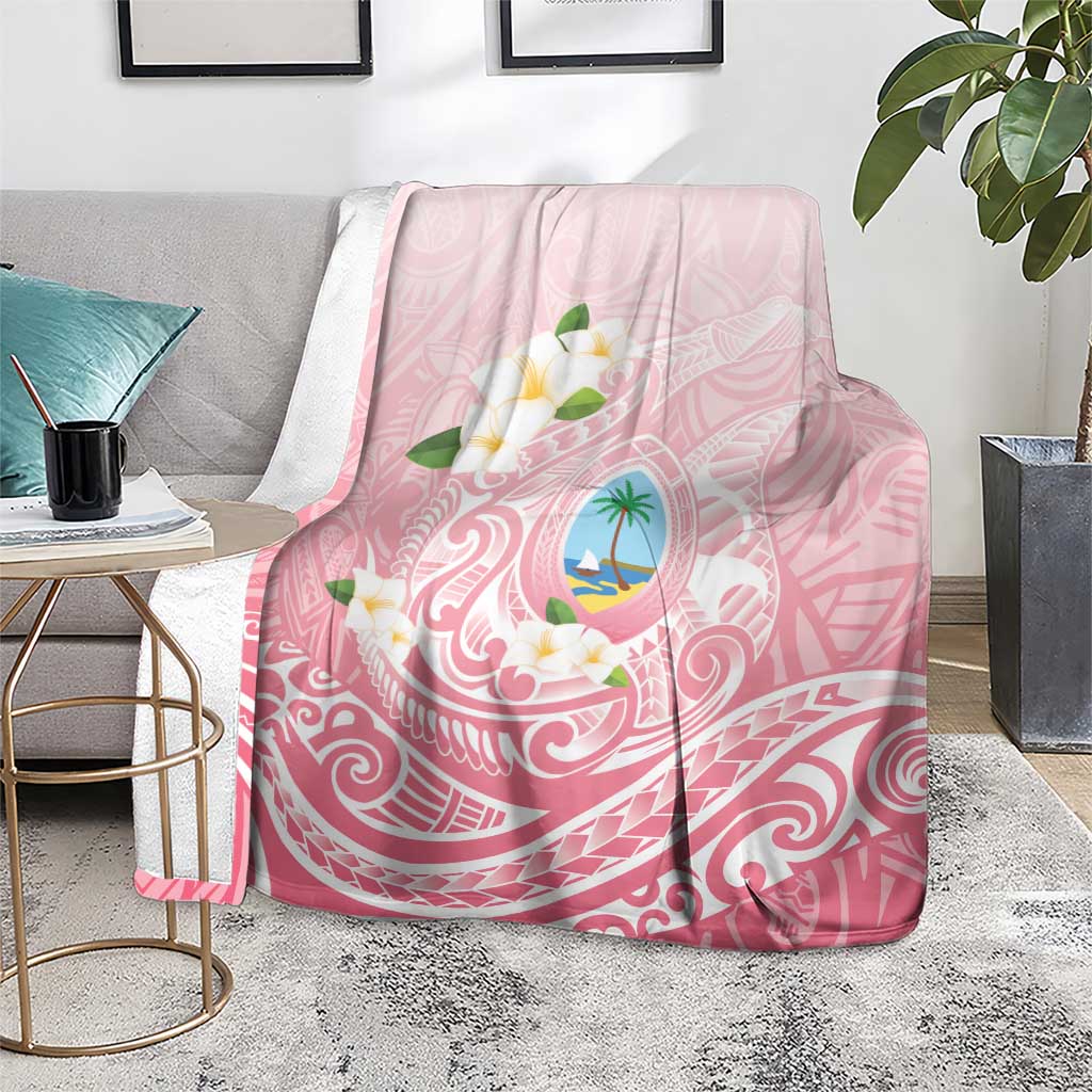 Guam Fishhook Mix Guasali Flowers Blanket Dreaming Coral LT7 - Polynesian Pride