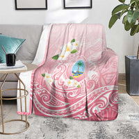 Guam Fishhook Mix Guasali Flowers Blanket Dreaming Coral LT7 - Polynesian Pride