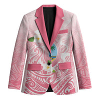Guam Fishhook Mix Guasali Flowers Blazer Dreaming Coral LT7 Unisex Pink - Polynesian Pride