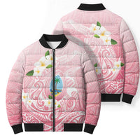 Guam Fishhook Mix Guasali Flowers Bomber Puffer Jacket Dreaming Coral