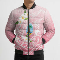 Guam Fishhook Mix Guasali Flowers Bomber Puffer Jacket Dreaming Coral