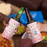Guam Fishhook Mix Guasali Flowers 4 in 1 Can Cooler Tumbler Dreaming Coral LT7 - Polynesian Pride