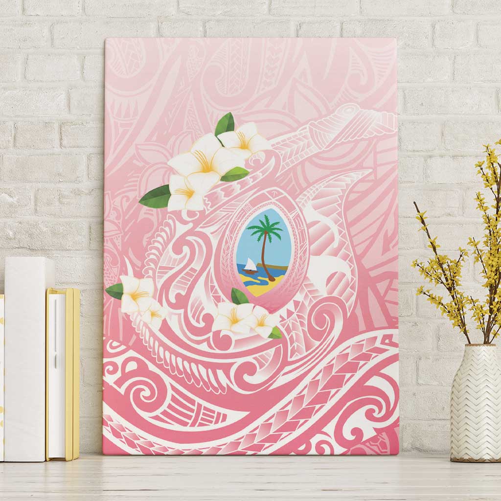 Guam Fishhook Mix Guasali Flowers Canvas Wall Art Dreaming Coral LT7 Without Frame Pink - Polynesian Pride