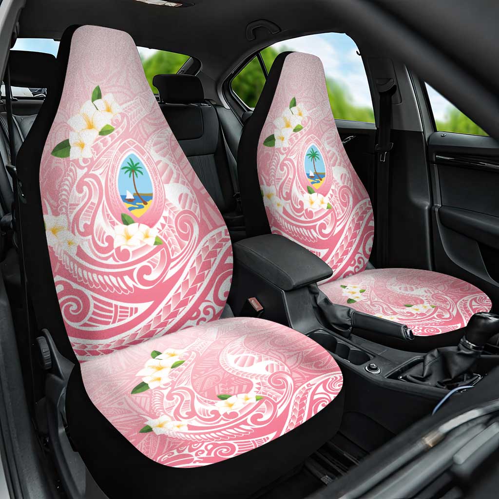 Guam Fishhook Mix Guasali Flowers Car Seat Cover Dreaming Coral