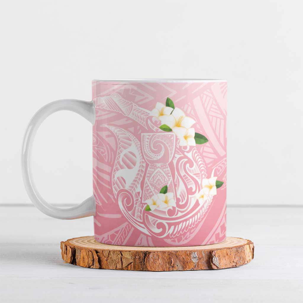 Guam Fishhook Mix Guasali Flowers Ceramic Mug Dreaming Coral LT7 Pink - Polynesian Pride