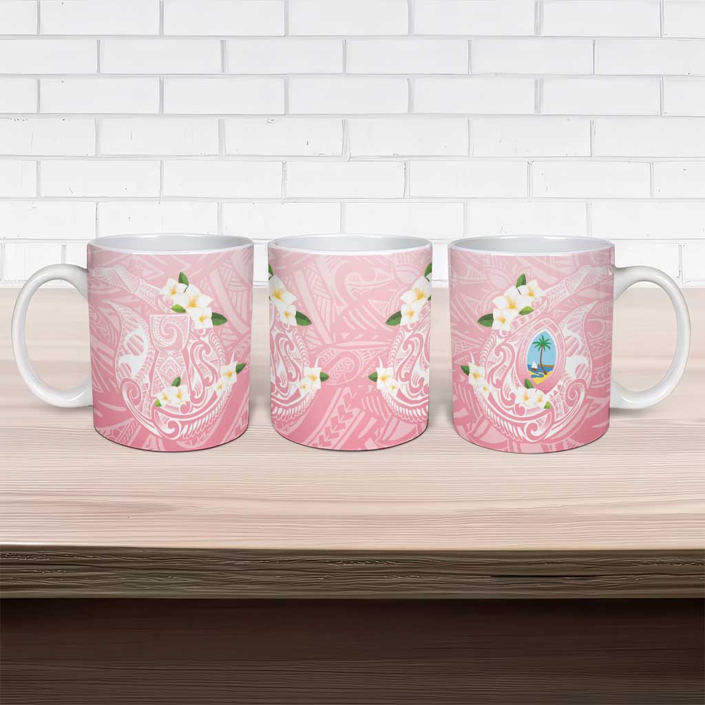 Guam Fishhook Mix Guasali Flowers Ceramic Mug Dreaming Coral LT7 - Polynesian Pride