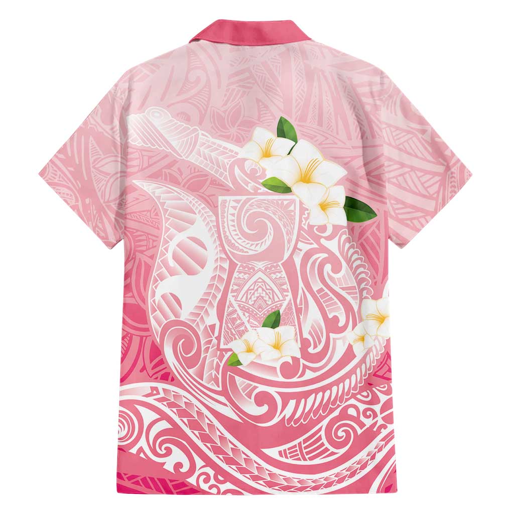 Guam Fishhook Mix Guasali Flowers Family Matching Off Shoulder Short Dress and Hawaiian Shirt Dreaming Coral