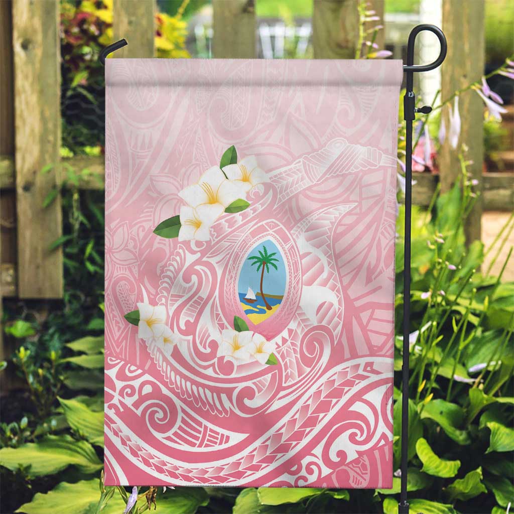 Guam Fishhook Mix Guasali Flowers Garden Flag Dreaming Coral LT7 Garden Flag Pink - Polynesian Pride