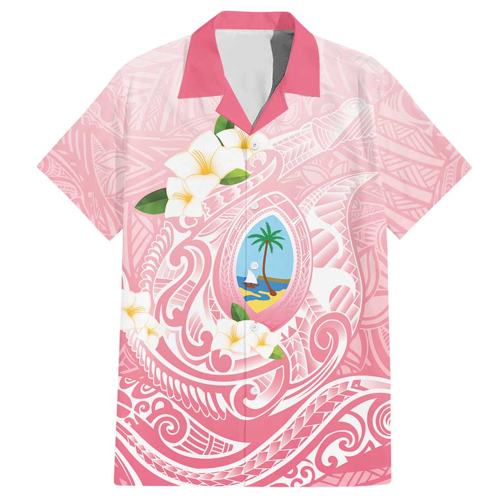 Guam Fishhook Mix Guasali Flowers Hawaiian Shirt Dreaming Coral LT7 Pink - Polynesian Pride