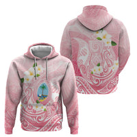 Guam Fishhook Mix Guasali Flowers Hoodie Dreaming Coral LT7 - Polynesian Pride