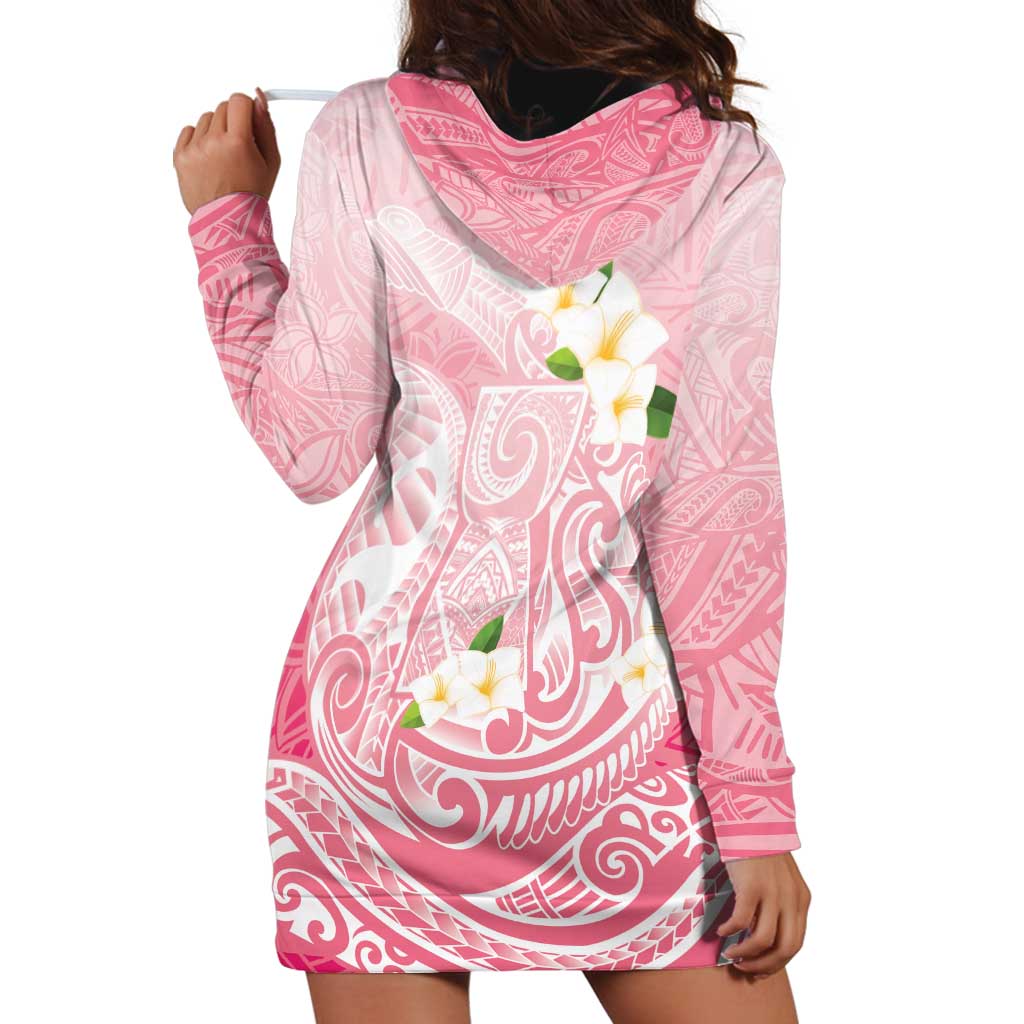 Guam Fishhook Mix Guasali Flowers Hoodie Dress Dreaming Coral LT7 - Polynesian Pride