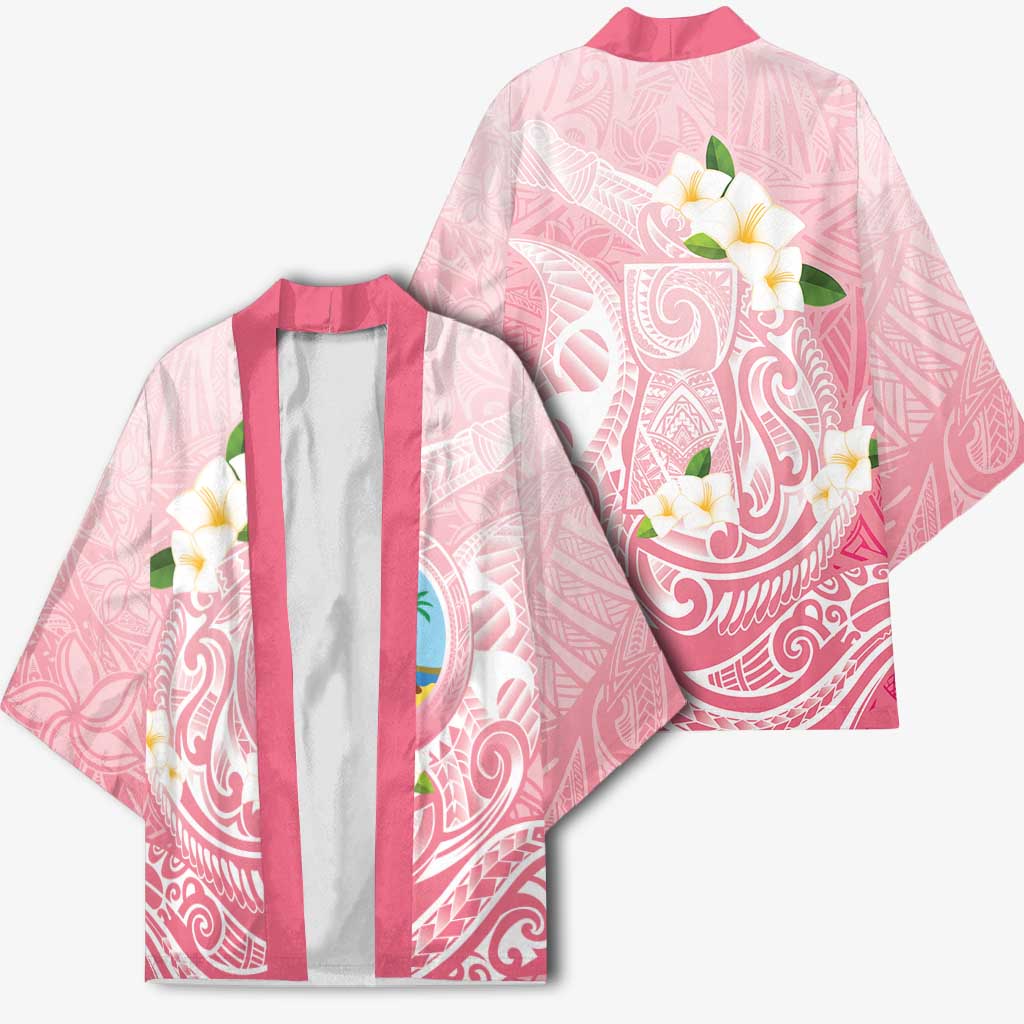 Guam Fishhook Mix Guasali Flowers Kimono Dreaming Coral LT7 - Polynesian Pride