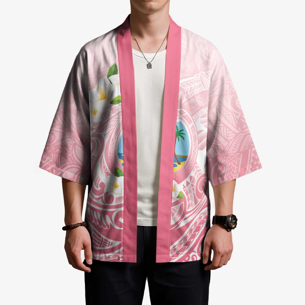 Guam Fishhook Mix Guasali Flowers Kimono Dreaming Coral LT7 - Polynesian Pride