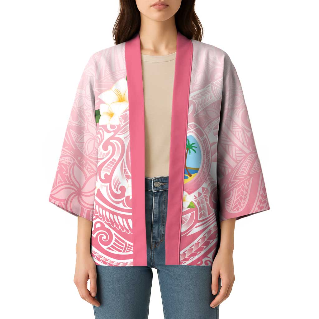 Guam Fishhook Mix Guasali Flowers Kimono Dreaming Coral LT7 - Polynesian Pride