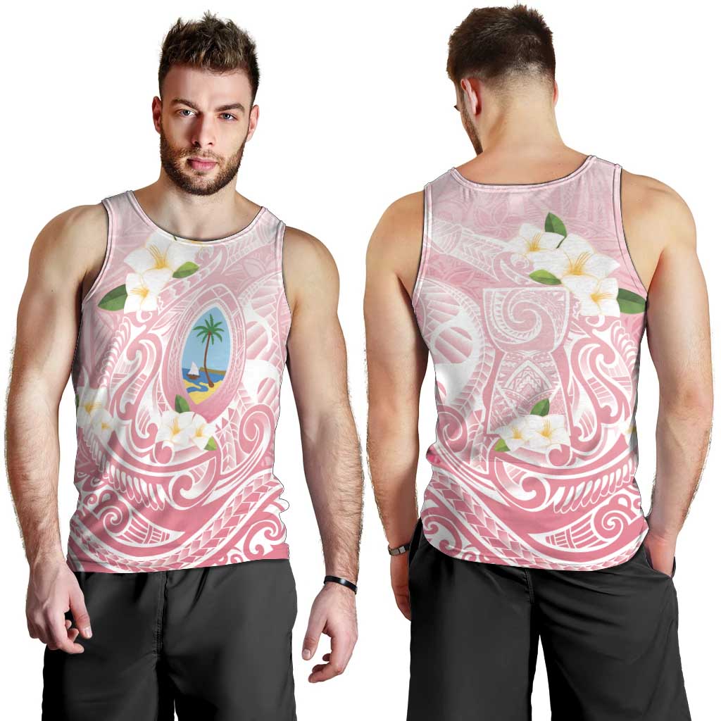 Guam Fishhook Mix Guasali Flowers Men Tank Top Dreaming Coral LT7 - Polynesian Pride