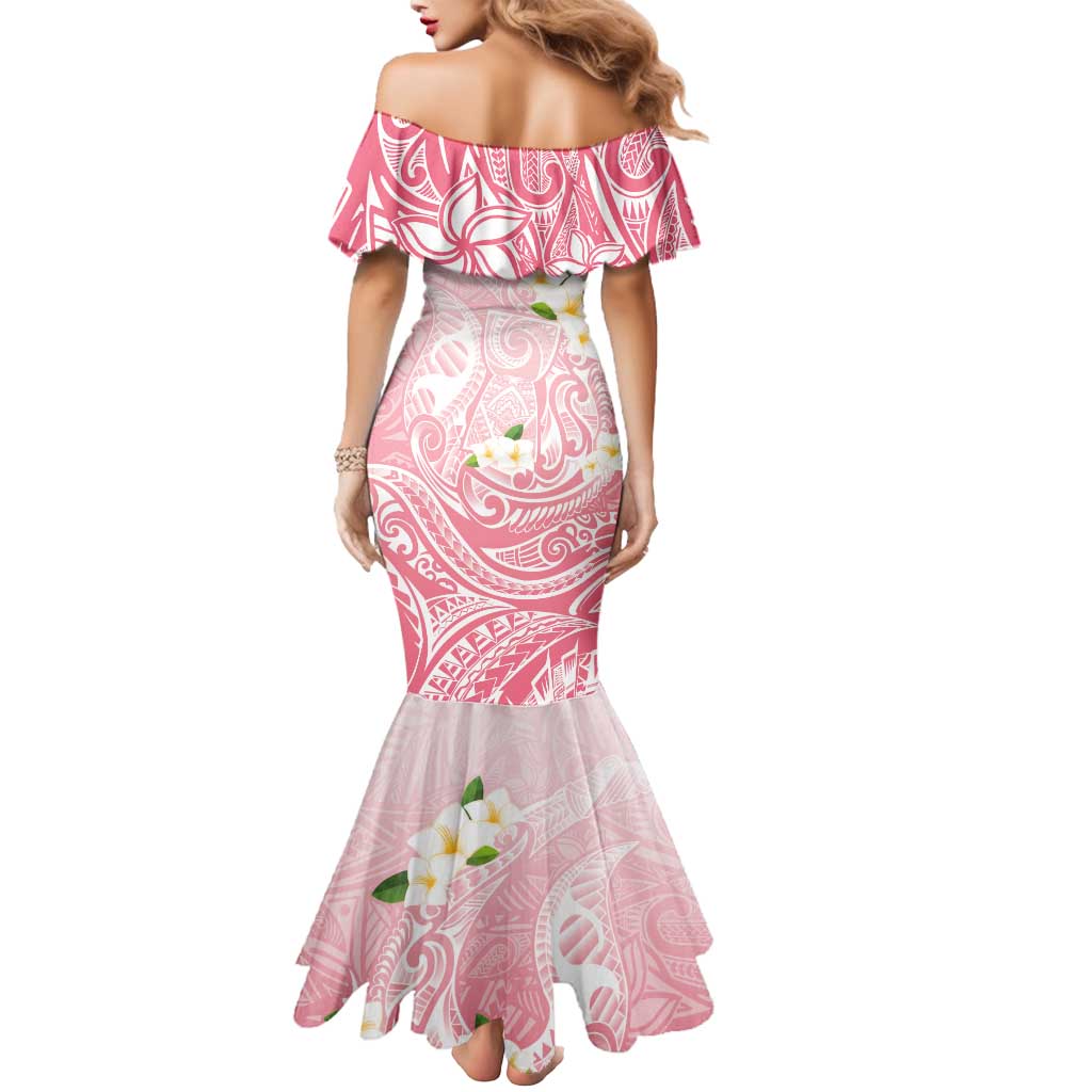 Guam Fishhook Mix Guasali Flowers Mermaid Dress Dreaming Coral LT7 - Polynesian Pride