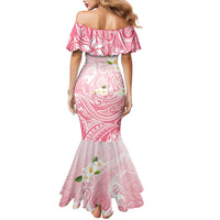 Guam Fishhook Mix Guasali Flowers Mermaid Dress Dreaming Coral LT7 - Polynesian Pride