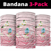 Guam Fishhook Mix Guasali Flowers Neck Gaiter Dreaming Coral LT7 package One Size: 25*50cm Pink - Polynesian Pride