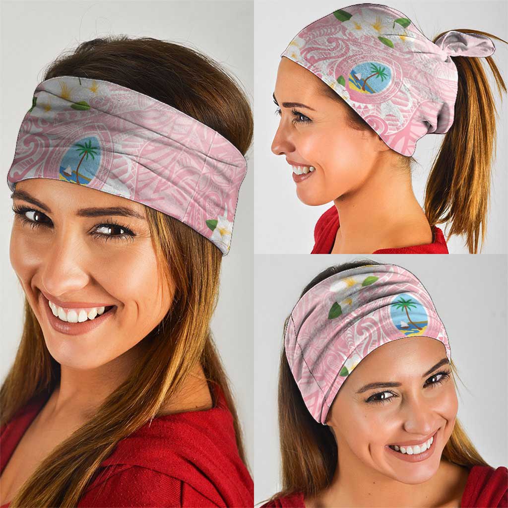 Guam Fishhook Mix Guasali Flowers Neck Gaiter Dreaming Coral LT7 - Polynesian Pride