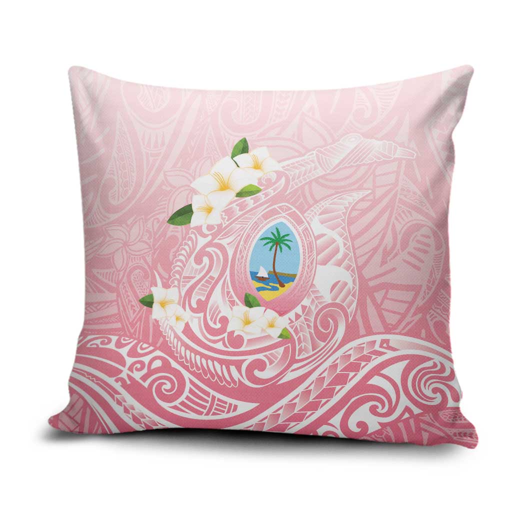 Guam Fishhook Mix Guasali Flowers Pillow Cover Dreaming Coral LT7 Pink - Polynesian Pride