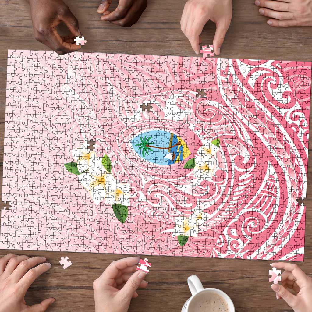 Guam Fishhook Mix Guasali Flowers Puzzle Dreaming Coral LT7 - Polynesian Pride
