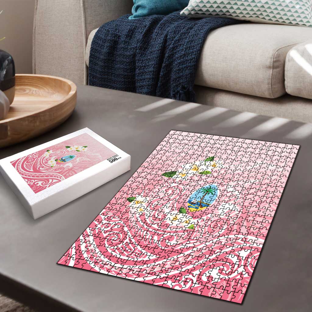 Guam Fishhook Mix Guasali Flowers Puzzle Dreaming Coral LT7 - Polynesian Pride
