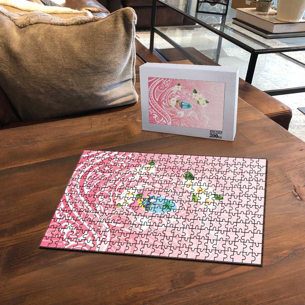 Guam Fishhook Mix Guasali Flowers Puzzle Dreaming Coral LT7 - Polynesian Pride