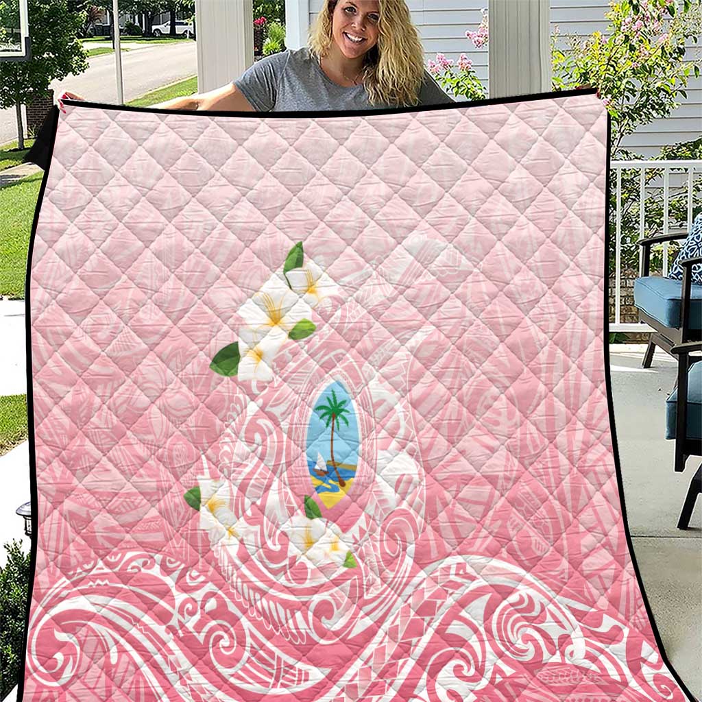 Guam Fishhook Mix Guasali Flowers Quilt Dreaming Coral