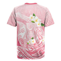 Guam Fishhook Mix Guasali Flowers Rugby Jersey Dreaming Coral LT7 - Polynesian Pride
