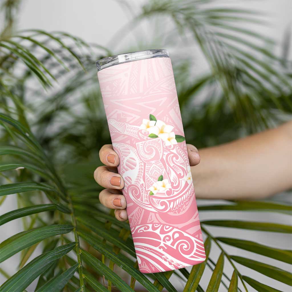 Guam Fishhook Mix Guasali Flowers Skinny Tumbler Dreaming Coral LT7 - Polynesian Pride
