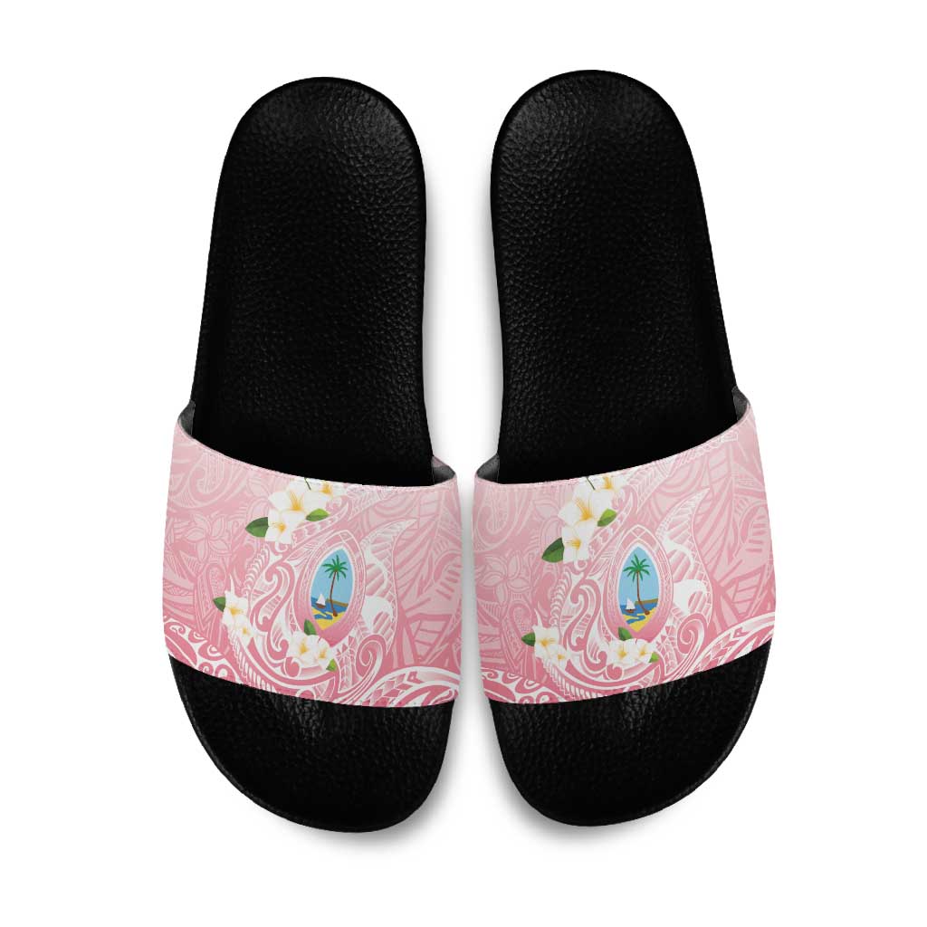 Guam Fishhook Mix Guasali Flowers Slide Sandals Dreaming Coral LT7 Pink - Polynesian Pride