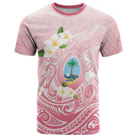 Guam Fishhook Mix Guasali Flowers T Shirt Dreaming Coral LT7 Pink - Polynesian Pride