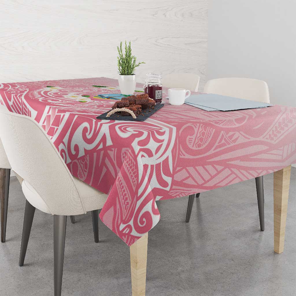 Guam Fishhook Mix Guasali Flowers Tablecloth Dreaming Coral LT7 - Polynesian Pride