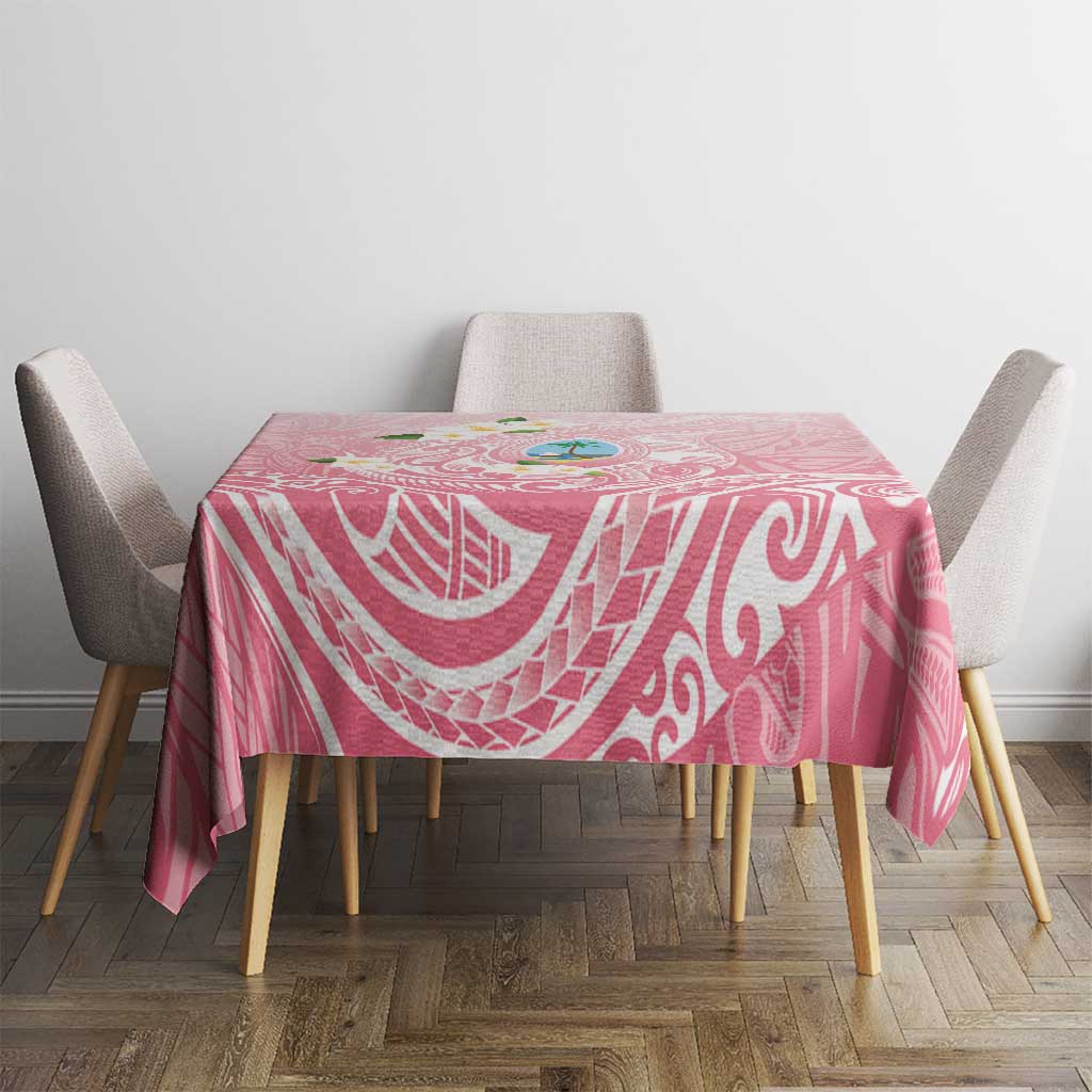 Guam Fishhook Mix Guasali Flowers Tablecloth Dreaming Coral LT7 - Polynesian Pride