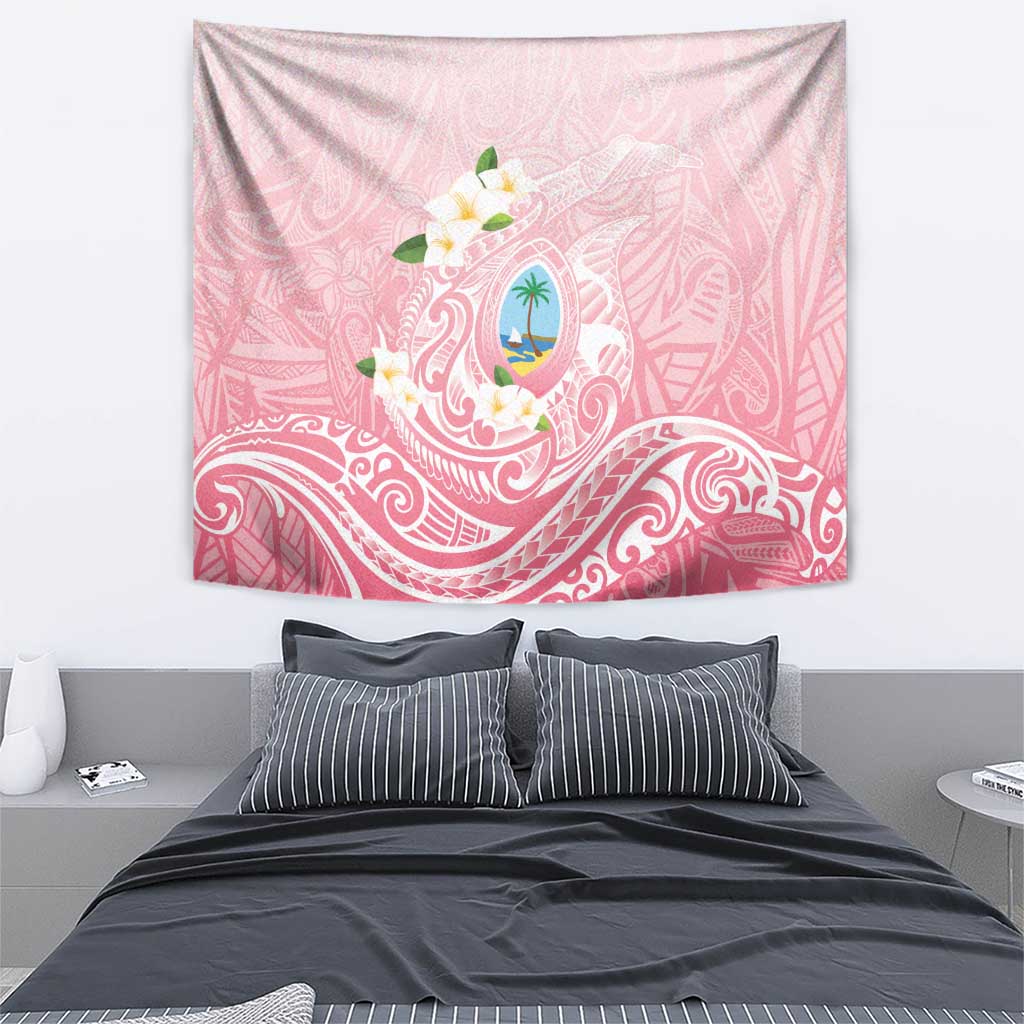Guam Fishhook Mix Guasali Flowers Tapestry Dreaming Coral LT7 - Polynesian Pride