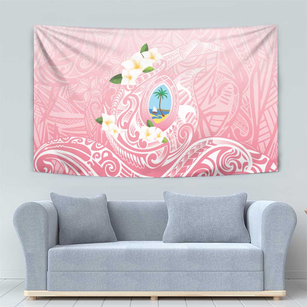 Guam Fishhook Mix Guasali Flowers Tapestry Dreaming Coral LT7 - Polynesian Pride