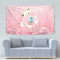 Guam Fishhook Mix Guasali Flowers Tapestry Dreaming Coral LT7 - Polynesian Pride