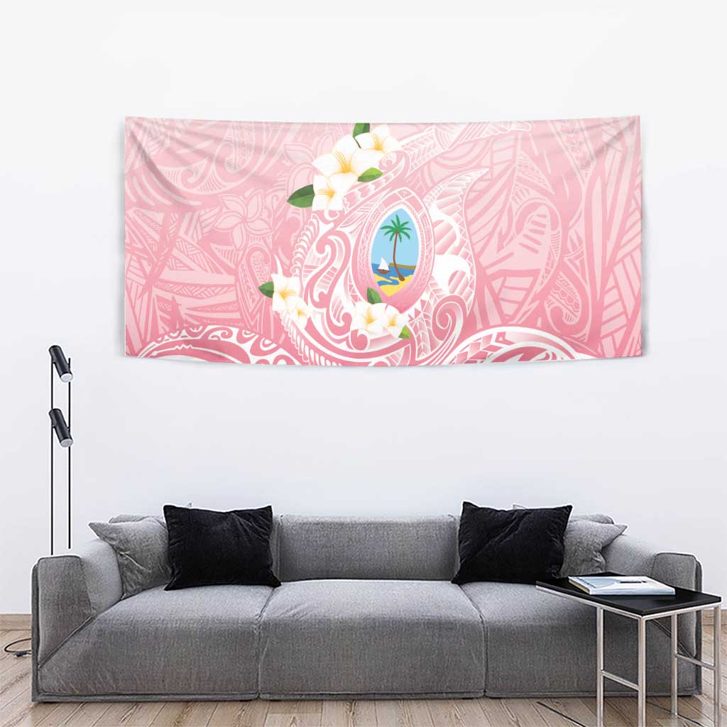 Guam Fishhook Mix Guasali Flowers Tapestry Dreaming Coral LT7 - Polynesian Pride