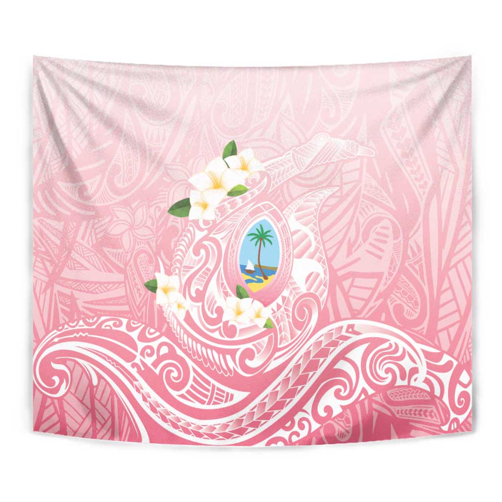 Guam Fishhook Mix Guasali Flowers Tapestry Dreaming Coral LT7 - Polynesian Pride