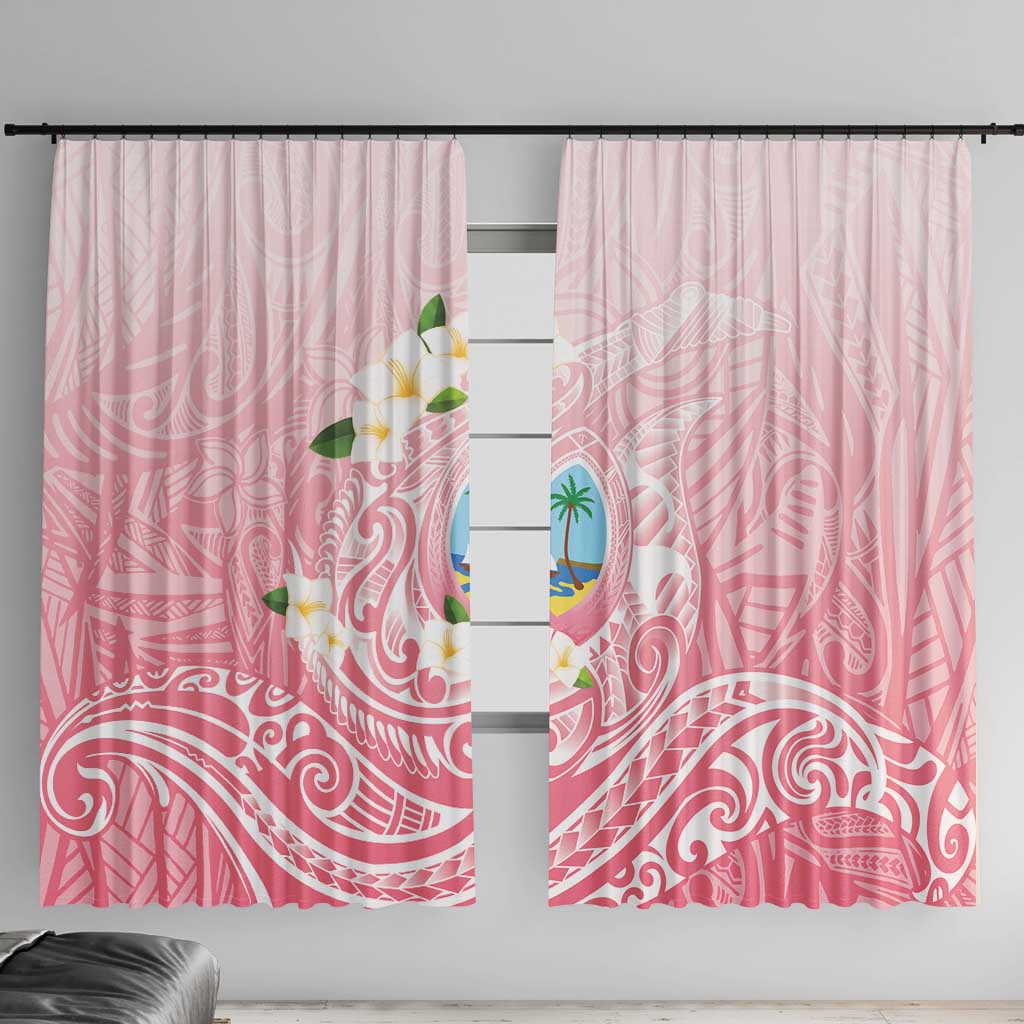 Guam Fishhook Mix Guasali Flowers Window Curtain Dreaming Coral
