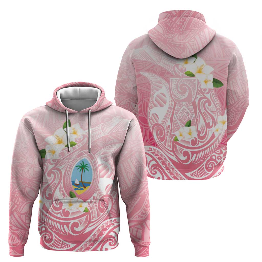 Guam Fishhook Mix Guasali Flowers Zip Hoodie Dreaming Coral LT7 - Polynesian Pride