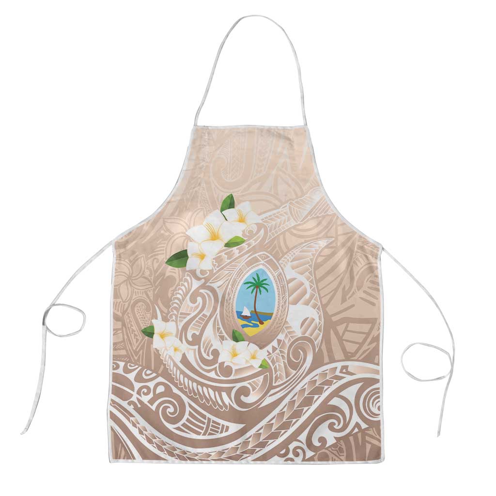 Guam Fishhook Mix Guasali Flowers Apron Dreaming Hazel LT7 Beige - Polynesian Pride