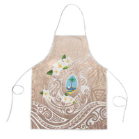 Guam Fishhook Mix Guasali Flowers Apron Dreaming Hazel LT7 Beige - Polynesian Pride