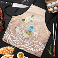 Guam Fishhook Mix Guasali Flowers Apron Dreaming Hazel LT7 Beige - Polynesian Pride