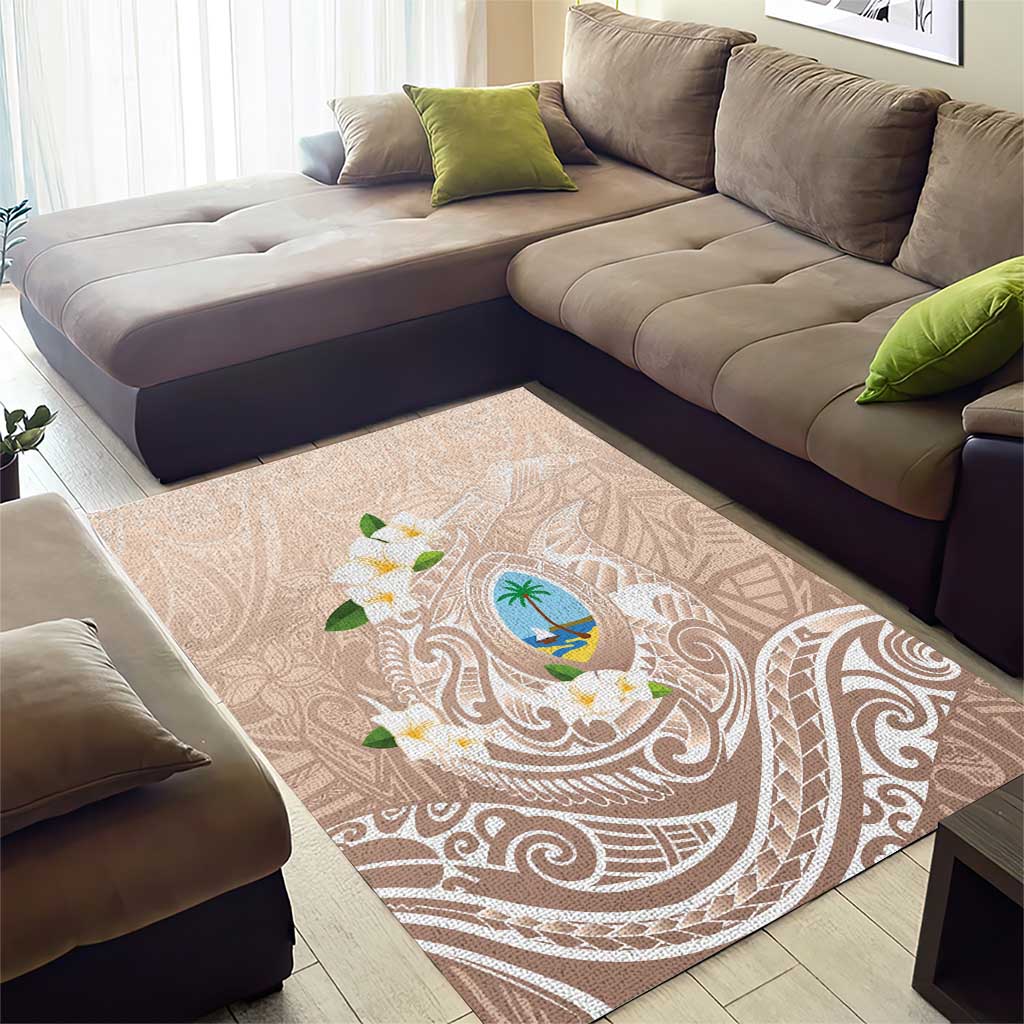 Guam Fishhook Mix Guasali Flowers Area Rug Dreaming Hazel LT7 - Polynesian Pride